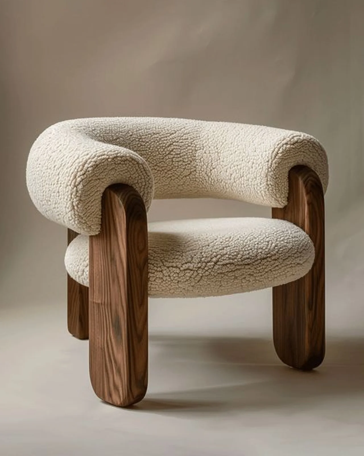 Luxury furniture mood board with material swatches